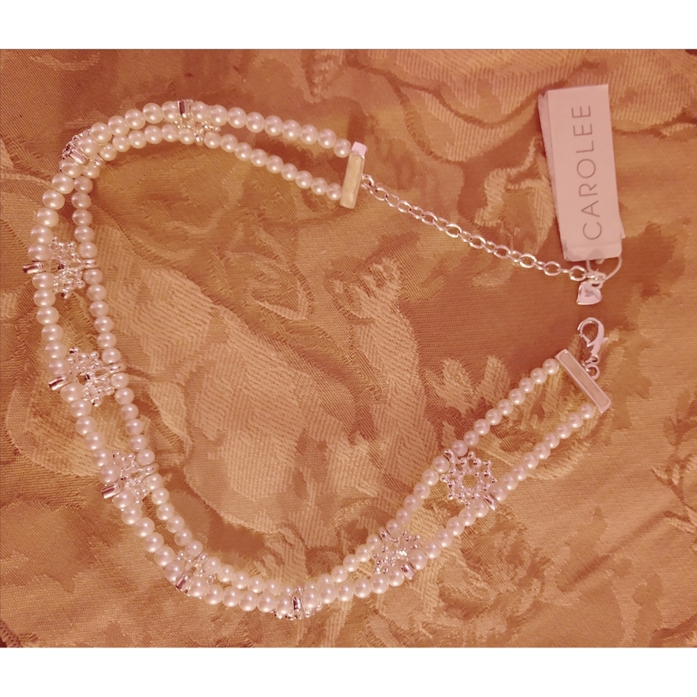 NWT Vintage Carolee Faux Pearl Choker